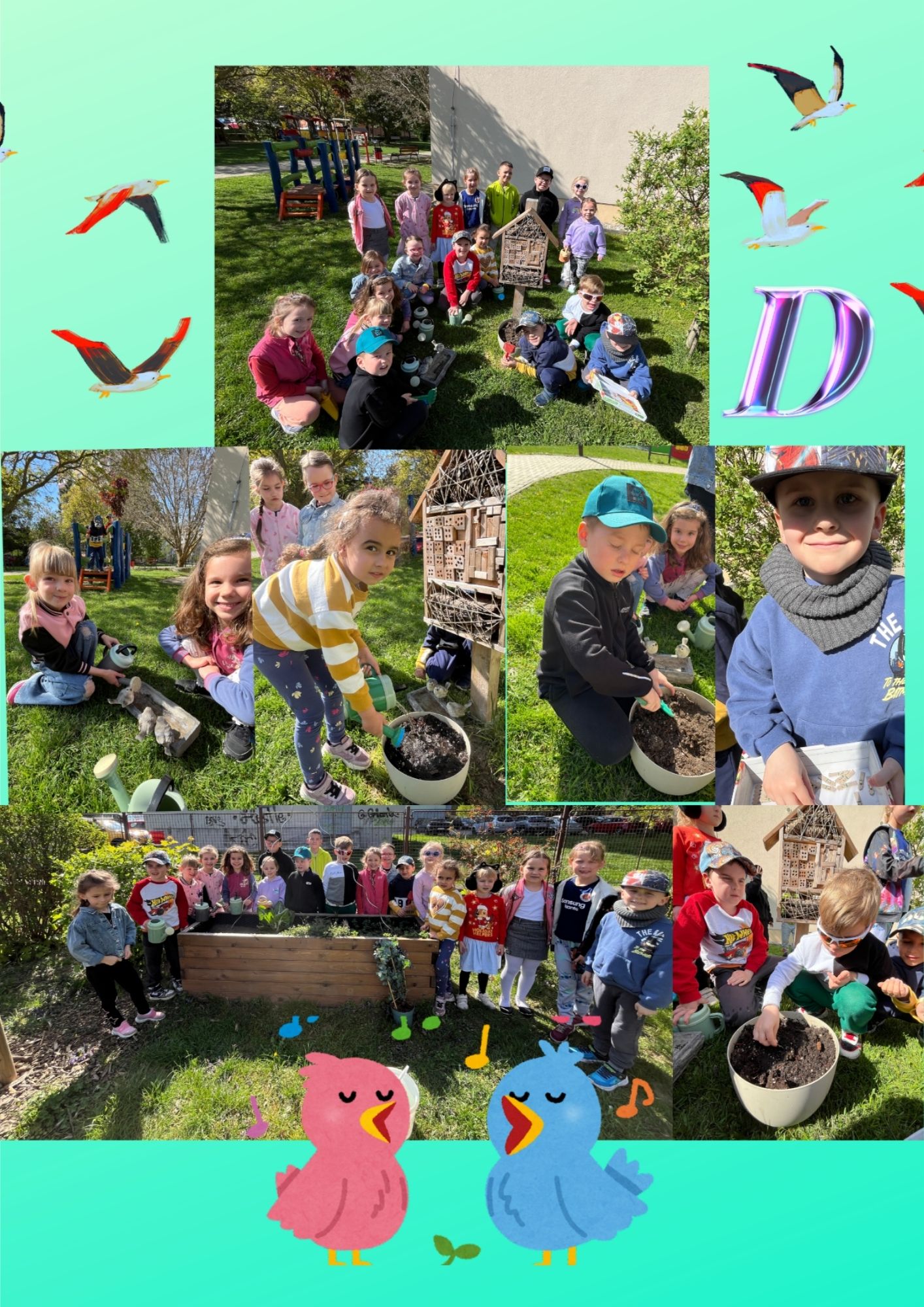 Sadíme kvety - trieda D